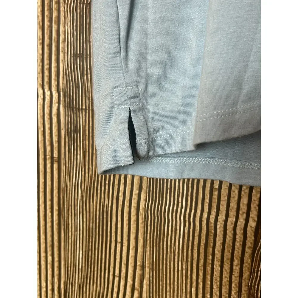 Free Fly Polo Shirt Size S Light Blue Preppy Stretch Performance Bamboo‎ Outdoor